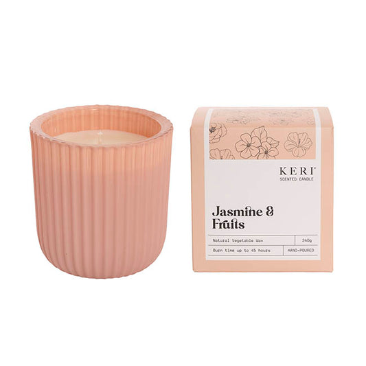 Scented Candle Evelyn III Jasmine & Fruits (9x9cmH) 240g