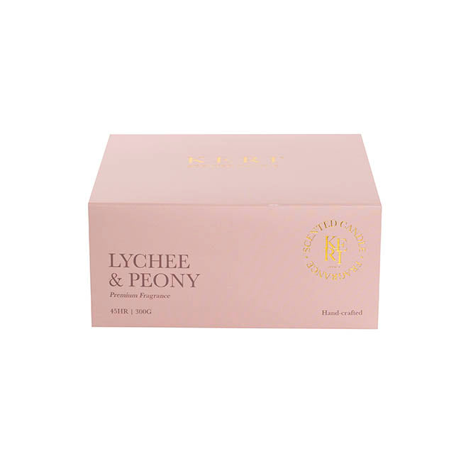 Scented Candle Indulgence 3-Wicks Lychee & Peony 300g