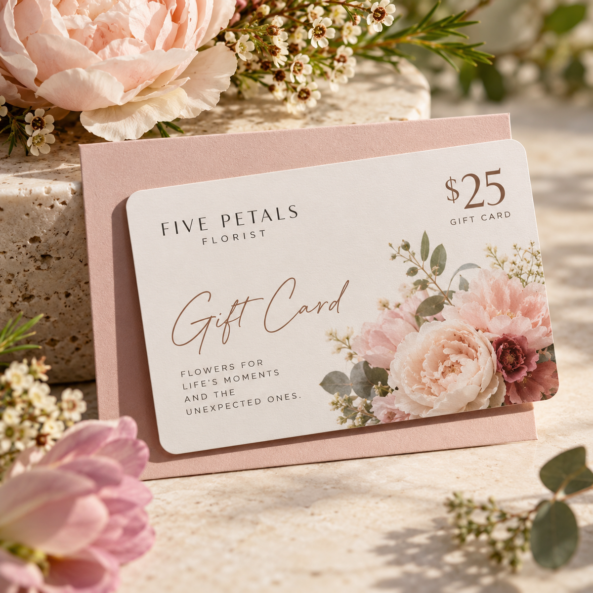 Five Petals $25 Gift Card