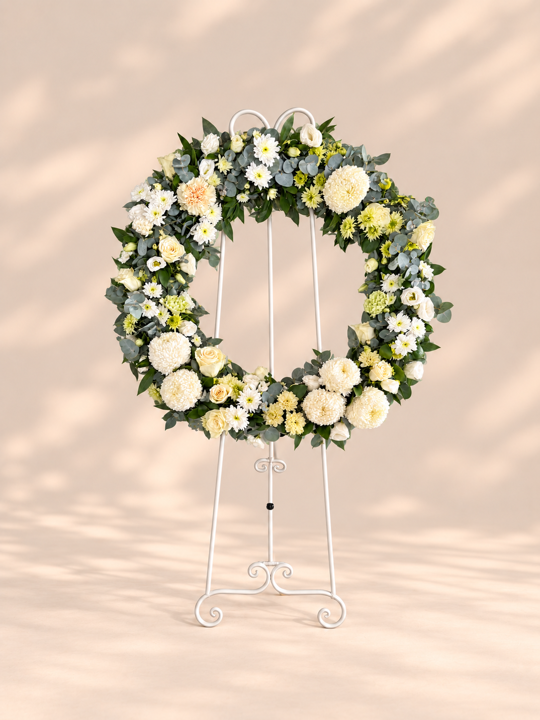 White Tribute - Funeral Wreath