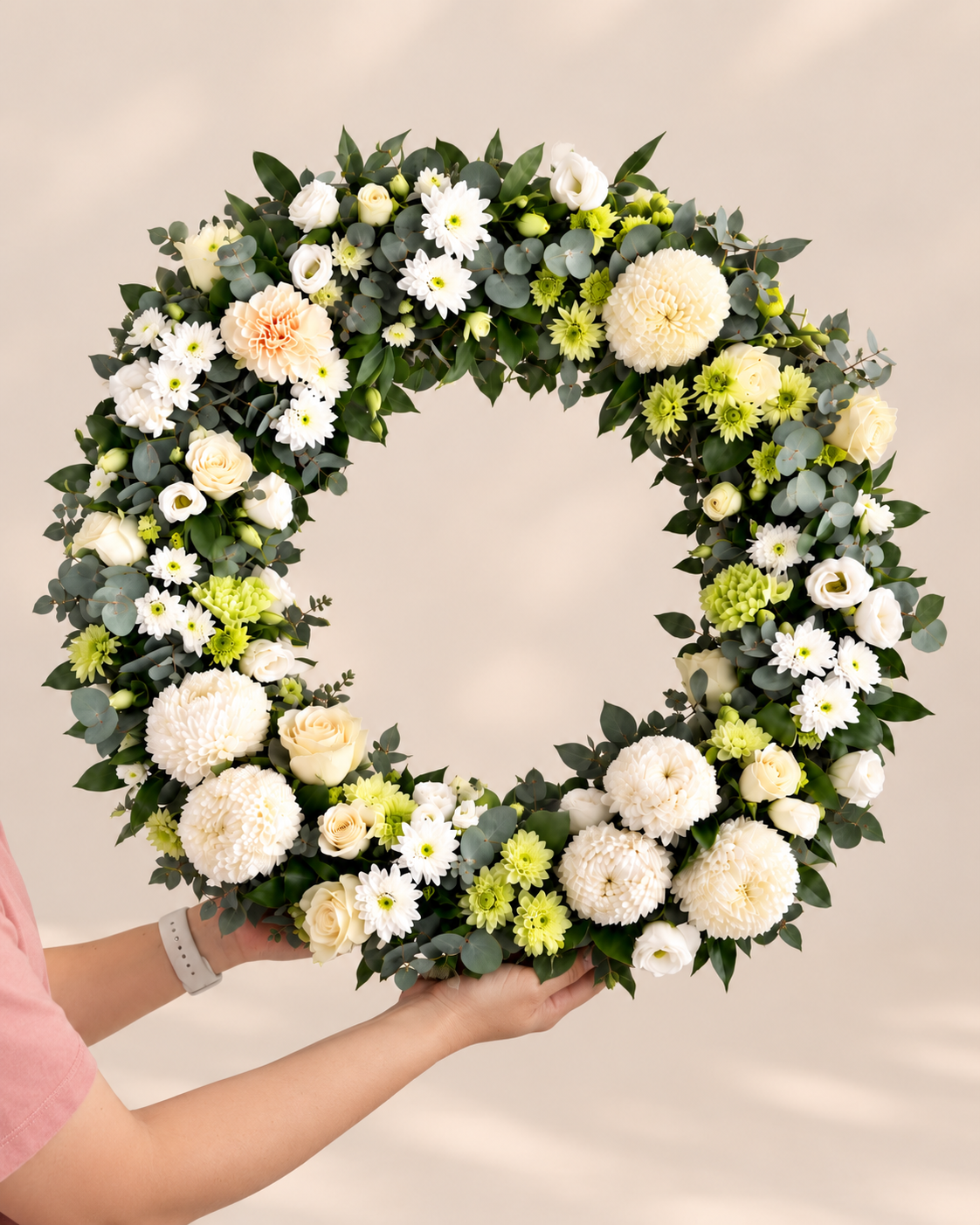White Tribute - Funeral Wreath